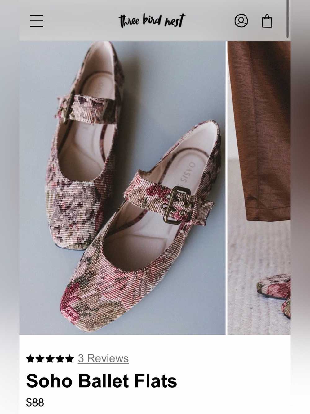 Three Bird Nest Soho ballet flats 3BN